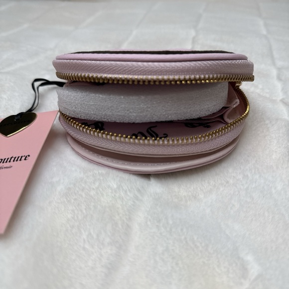 Juicy Couture Chocolate Classic Scottie Dog Half Moon Zip-Around - Picture 5 of 6